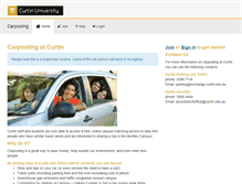 Tablet Screenshot of curtin.mycarpools.com.au